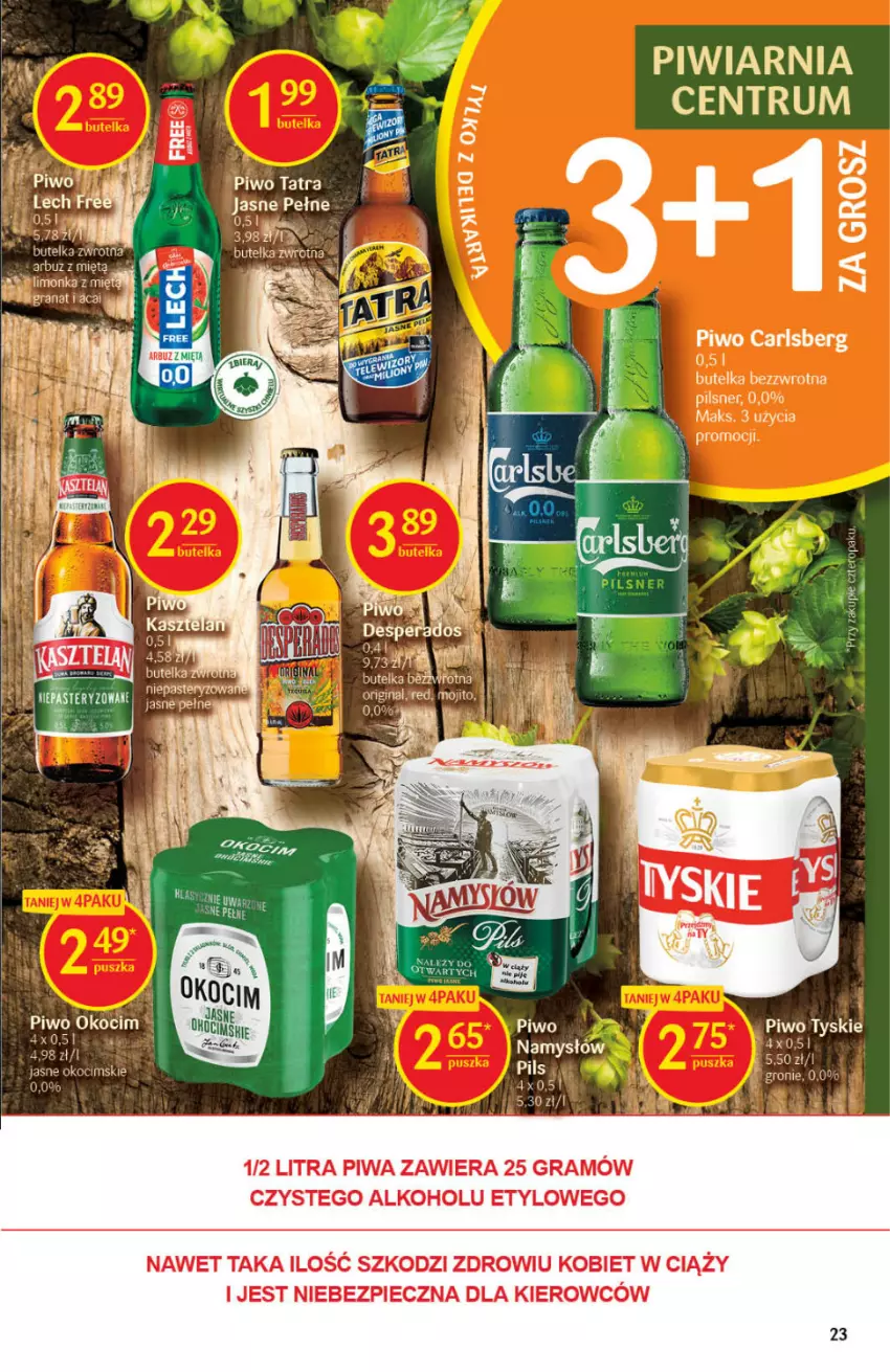 Gazetka promocyjna Delikatesy Centrum - Gazetka DC08 - ważna 24.02 do 02.03.2022 - strona 23 - produkty: Gra, Limonka, Namysłów, Piec, Piwa, Piwo, Rum, Tatra, Tyskie