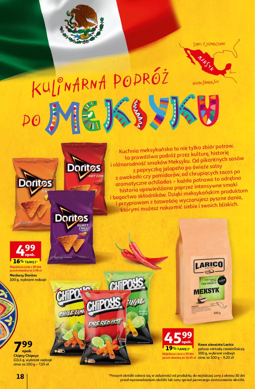 Gazetka promocyjna Auchan - Wielkanoc z najlepszej cenie! Część 1. Hipermarket Auchan - ważna 14.03 do 20.03.2024 - strona 18 - produkty: Chipsy, Kawa, Kawa ziarnista