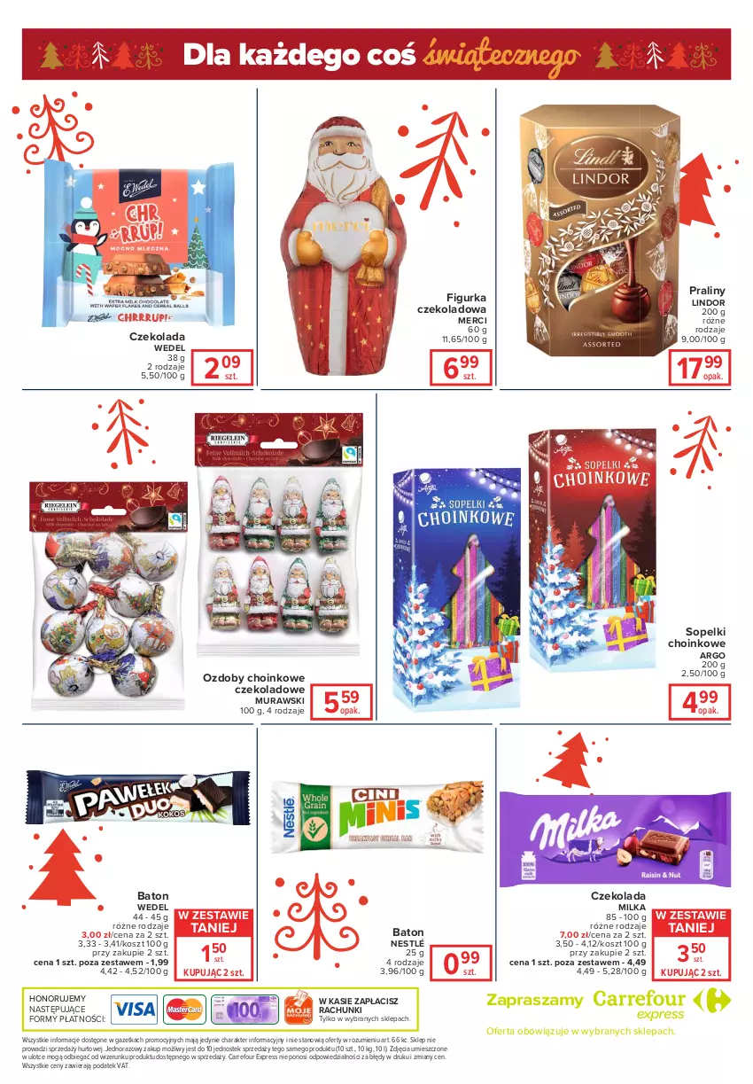 Gazetka promocyjna Carrefour - Gazetka Globi - ważna 07.12 do 13.12.2021 - strona 6 - produkty: Baton, Czekolada, Kosz, Lindor, Merci, Milka, Nestlé, Praliny, Stek