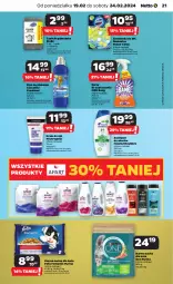 Gazetka promocyjna Netto - Artykuły spożywcze - Gazetka - ważna od 24.02 do 24.02.2024 - strona 21 - produkty: Domestos, Pur, Gra, Coccolino, Spray do czyszczenia, Zawieszka do wc, Neutrogena, Krem do rąk, Purina, Cillit Bang, Płyn do płukania, Szampon, Fanta, Felix, Fa