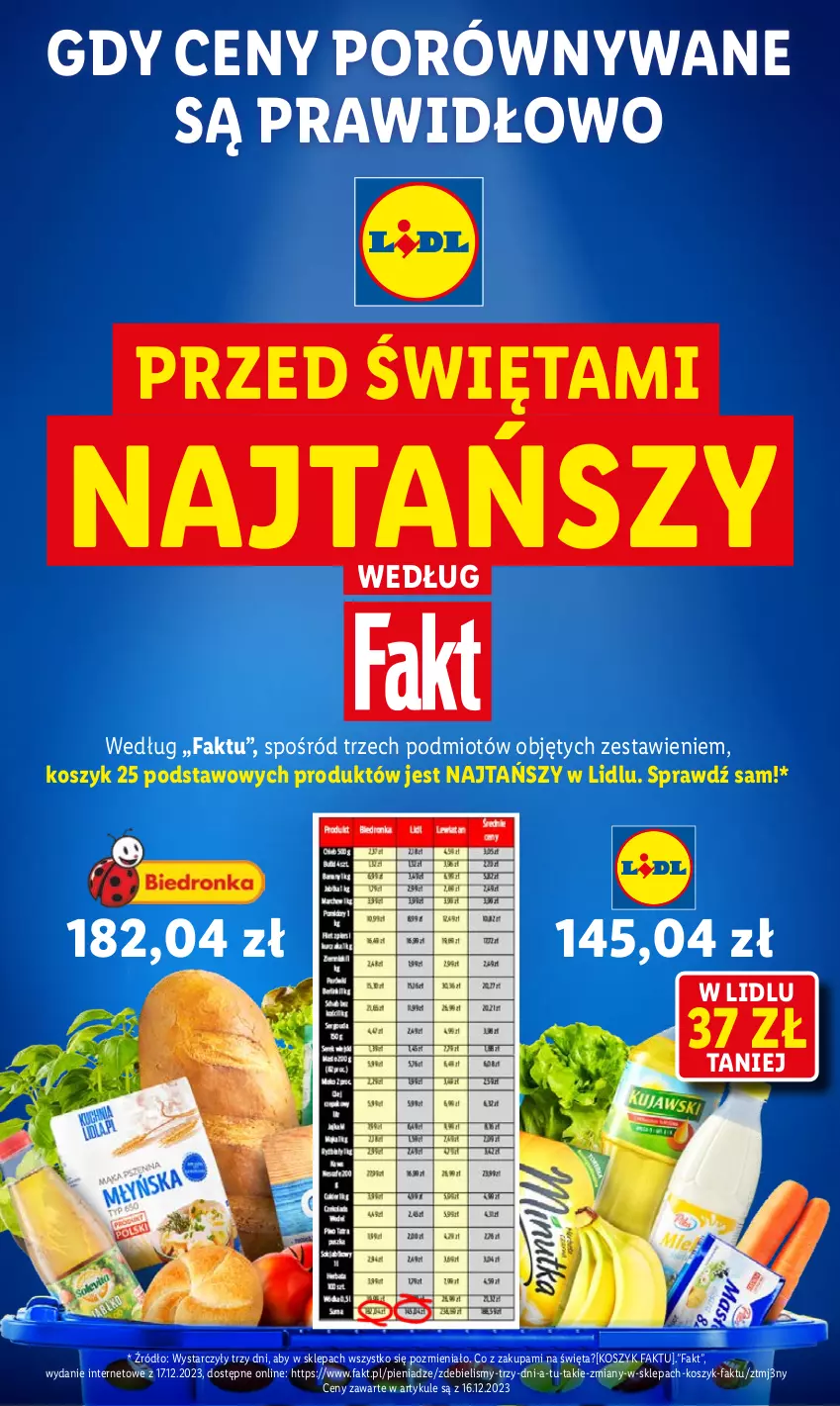 Gazetka promocyjna Lidl - GAZETKA - ważna 21.12 do 23.12.2023 - strona 3 - produkty: Fa, Kosz, Por