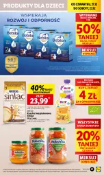 Gazetka promocyjna Lidl - GAZETKA - Gazetka - ważna od 23.12 do 23.12.2023 - strona 55 - produkty: HiPP, Mus, BoboVita, Sinlac, Smoothie, Dzieci, Nestlé, BEBILON