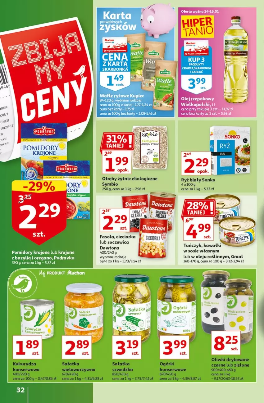 Gazetka promocyjna Auchan - Zbijamy ceny Hipermarkety - ważna 14.01 do 20.01.2021 - strona 32