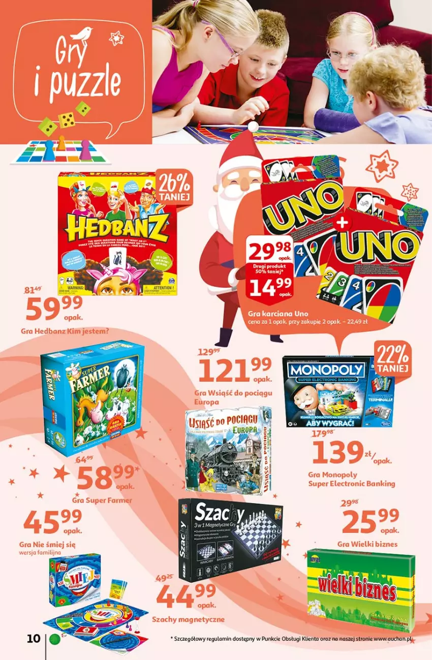 Gazetka promocyjna Auchan - Magia Mikołajkowa Hipermarkety - ważna 02.12 do 08.12.2021 - strona 10 - produkty: Gra, Monopoly