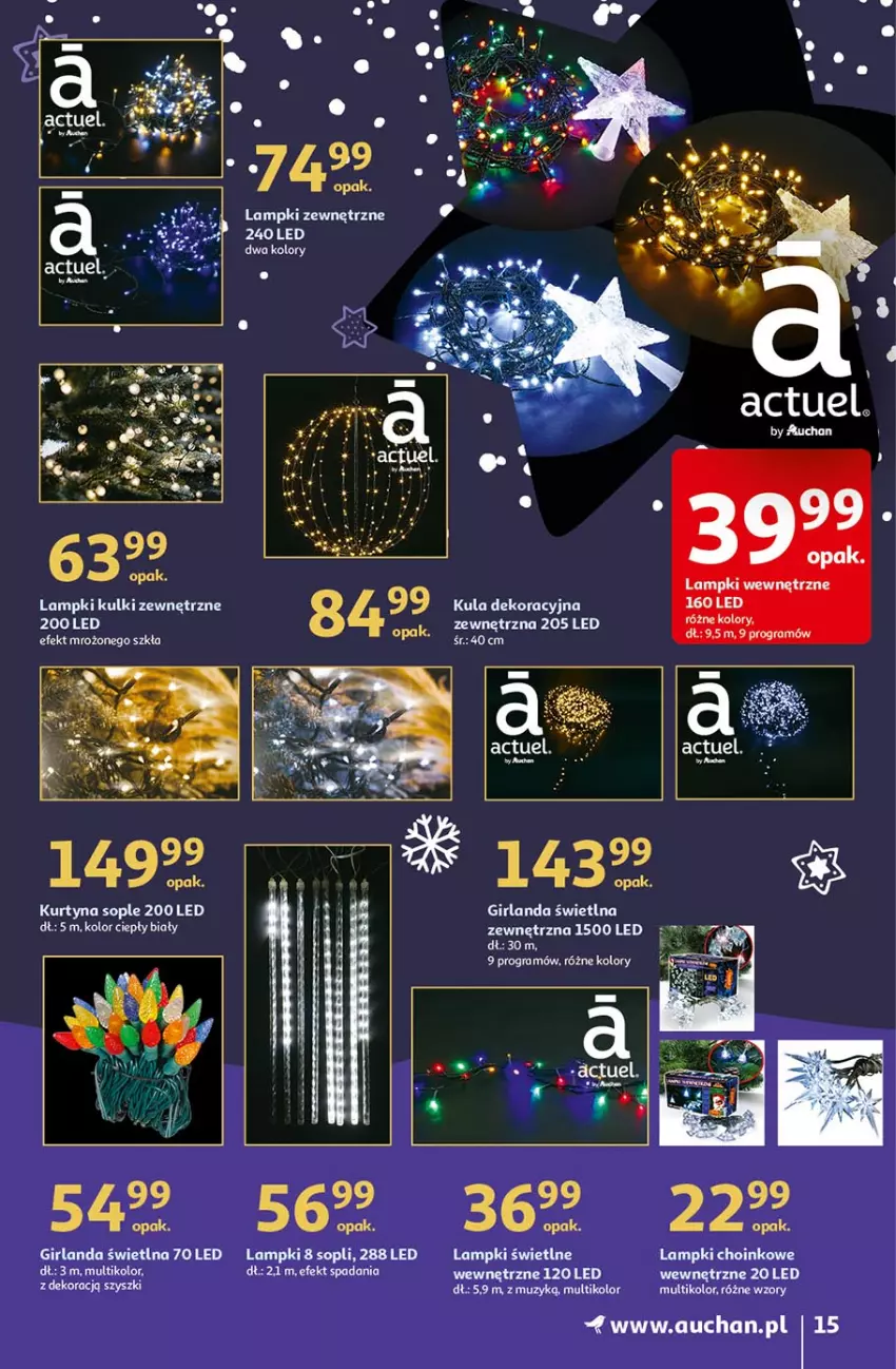 Gazetka promocyjna Auchan - Magia Mikołajkowa Hipermarkety - ważna 02.12 do 08.12.2021 - strona 15 - produkty: Girlanda, Gra