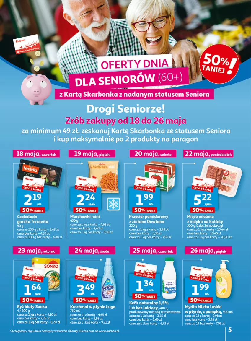 Gazetka promocyjna Auchan - Gazetka Wielkie majowe odkrycia cenowe część #4 Hipermarket Auchan - ważna 18.05 do 27.05.2023 - strona 5