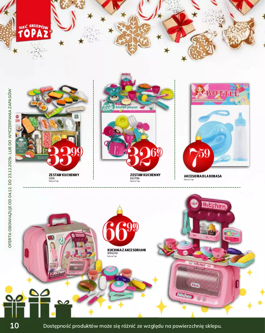 Gazetka promocyjna Topaz - Gazetka - ważna 04.12 do 31.12.2025 - strona 10 - produkty: Kuchnia, Sushi, Walizka