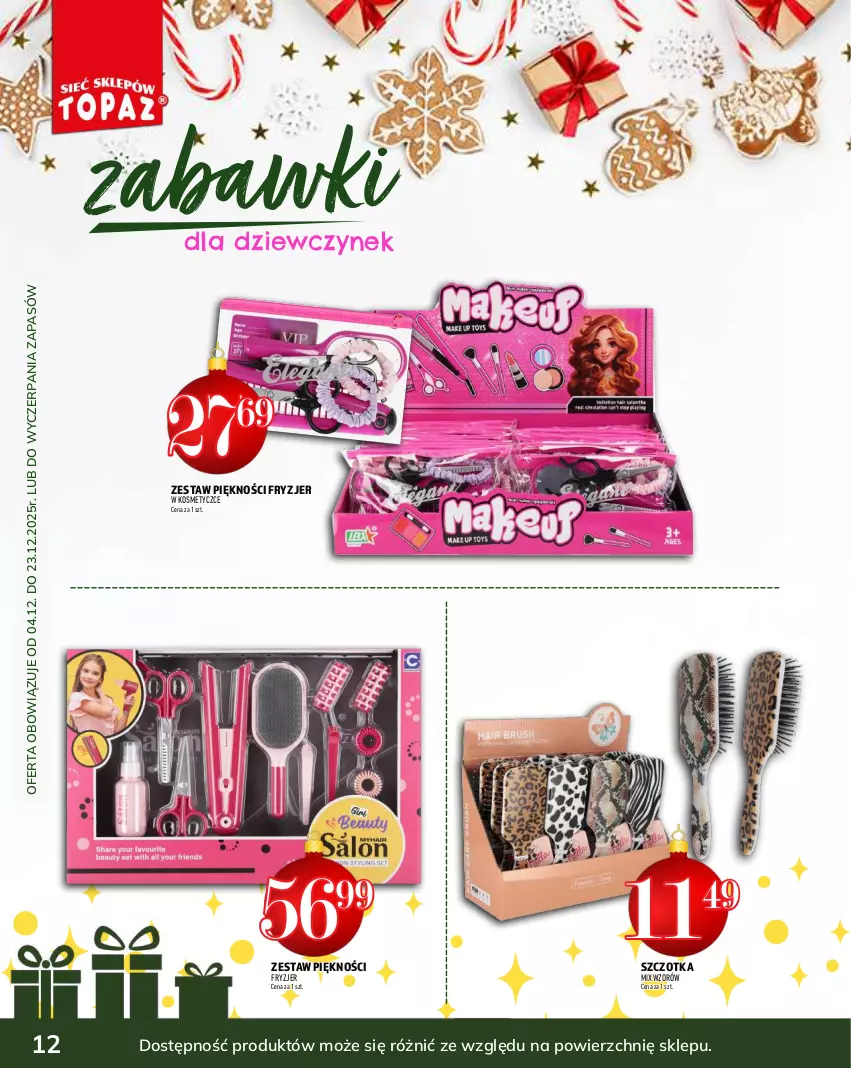 Gazetka promocyjna Topaz - Gazetka - ważna 04.12 do 31.12.2025 - strona 12 - produkty: Szczotka