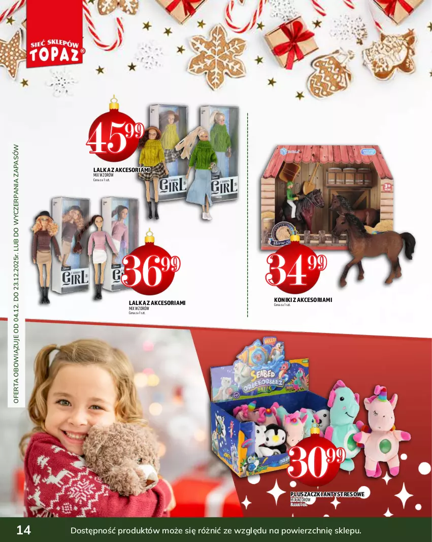 Gazetka promocyjna Topaz - Gazetka - ważna 04.12 do 31.12.2025 - strona 14 - produkty: Lalka