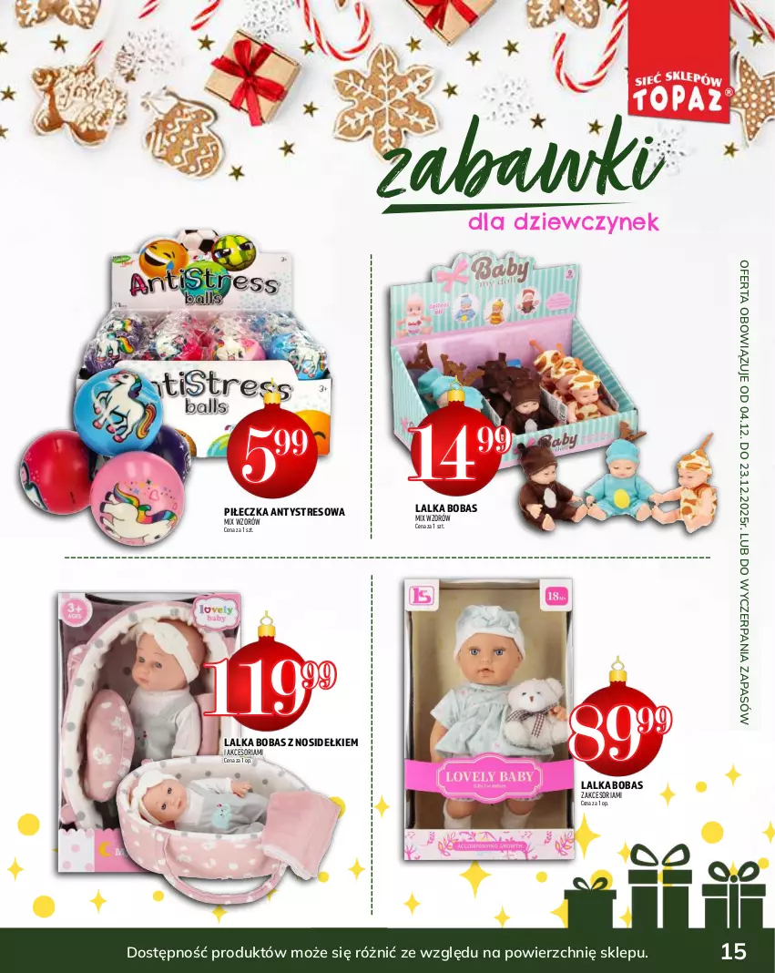 Gazetka promocyjna Topaz - Gazetka - ważna 04.12 do 31.12.2025 - strona 15 - produkty: Lalka