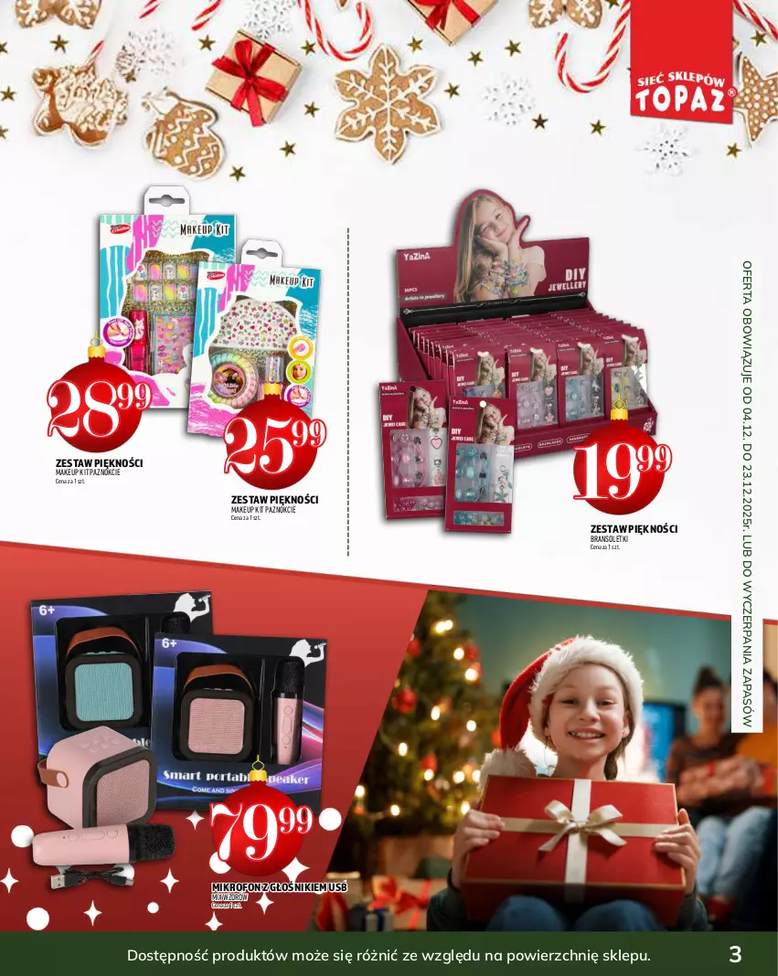 Gazetka promocyjna Topaz - Gazetka - ważna 04.12 do 31.12.2025 - strona 3 - produkty: Głośnik, Mikrofon