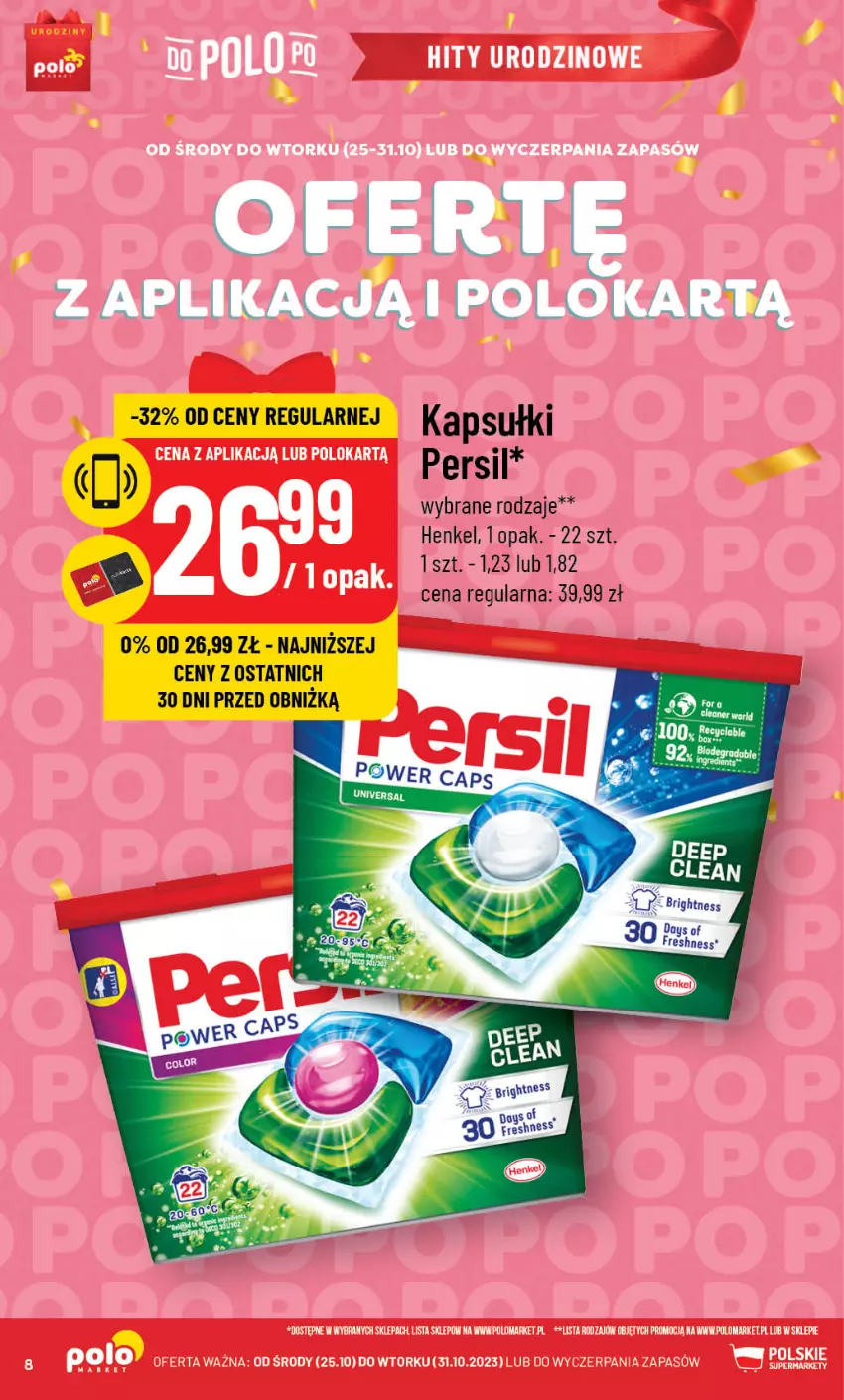 Gazetka promocyjna PoloMarket - Gazetka pomocyjna - ważna 25.10 do 31.10.2023 - strona 8 - produkty: LG, Persil