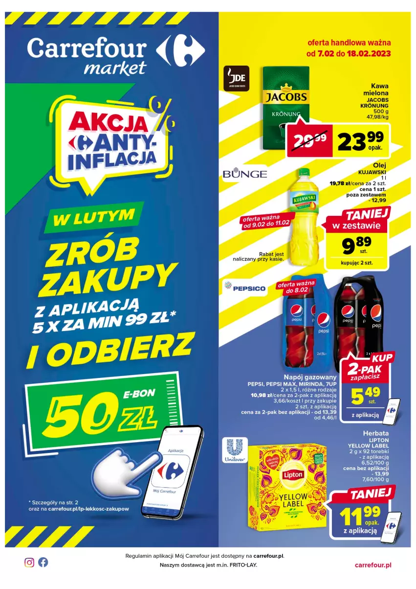 Gazetka promocyjna Carrefour - Gazetka Market - ważna 07.02 do 18.02.2023 - strona 1