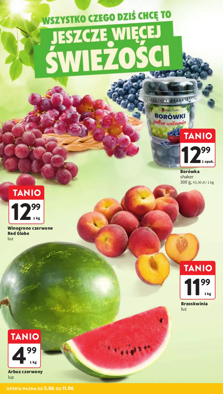 Gazetka promocyjna Intermarche - Gazetka Intermarche - ważna 05.06 do 11.06.2025 - strona 12 - produkty: Arbuz, Borówka, Wino