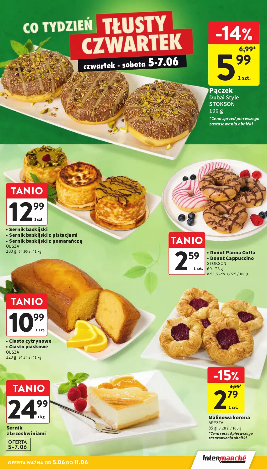 Gazetka promocyjna Intermarche - Gazetka Intermarche - ważna 05.06 do 11.06.2025 - strona 23 - produkty: Cappuccino, Donut, Pączek, Panna cotta, Ser