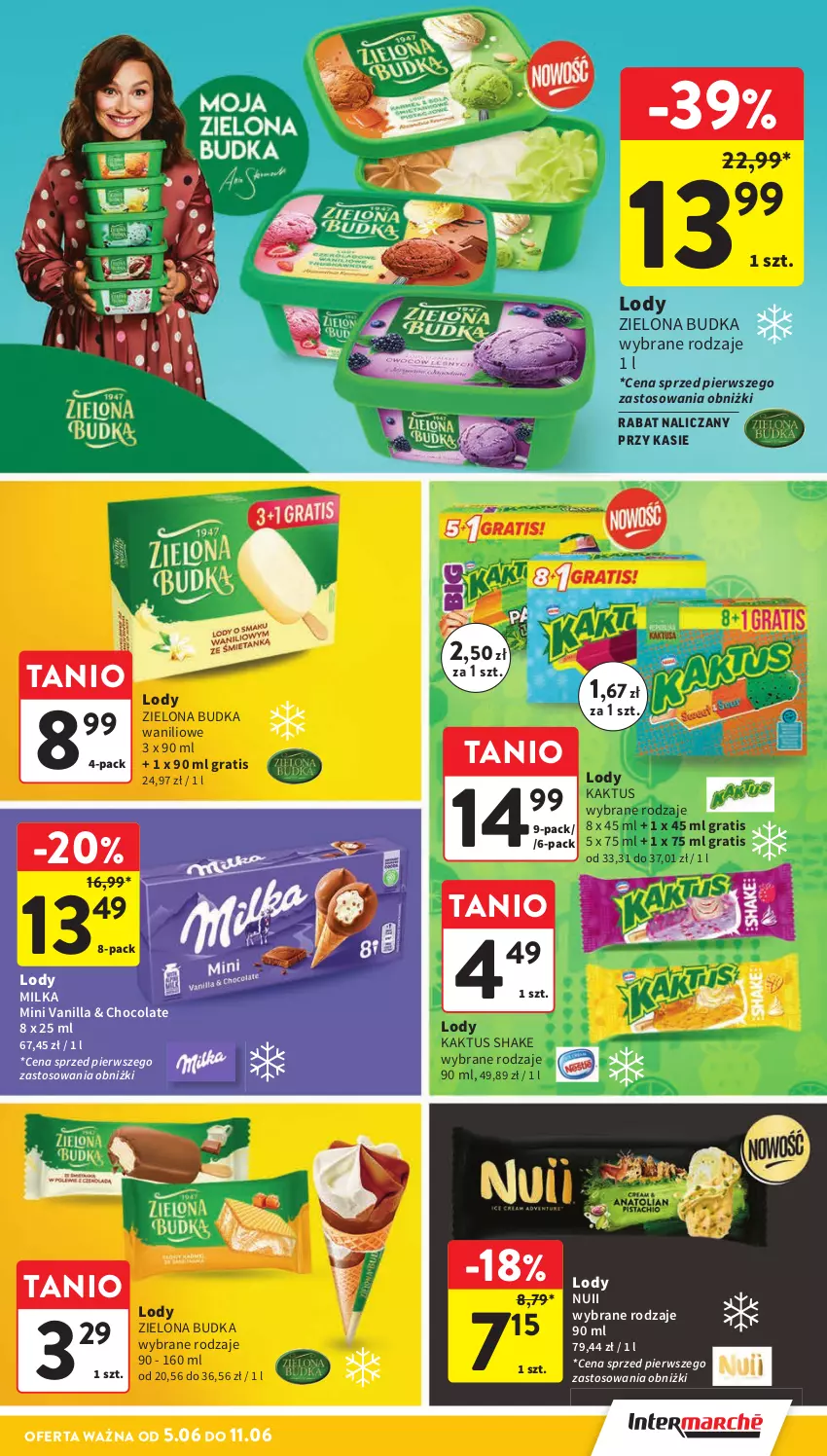 Gazetka promocyjna Intermarche - Gazetka Intermarche - ważna 05.06 do 11.06.2025 - strona 25 - produkty: Gra, Kaktus, Lody, Milka, Zielona Budka