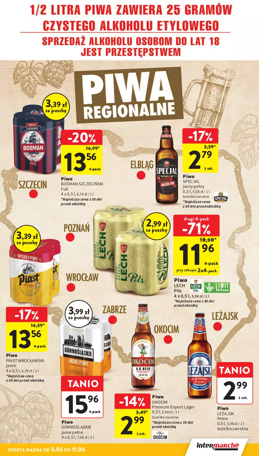 Gazetka promocyjna Intermarche - Gazetka Intermarche - ważna 05.06 do 11.06.2025 - strona 31 - produkty: Koc, Okocim, Piast, Piwo, Por