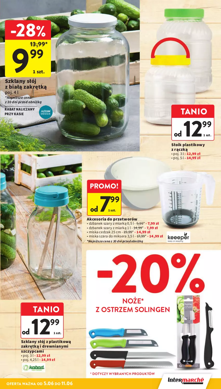 Gazetka promocyjna Intermarche - Gazetka Intermarche - ważna 05.06 do 11.06.2025 - strona 45 - produkty: Cedzak, Dzbanek, Mikser, Miska, Noż, Ser