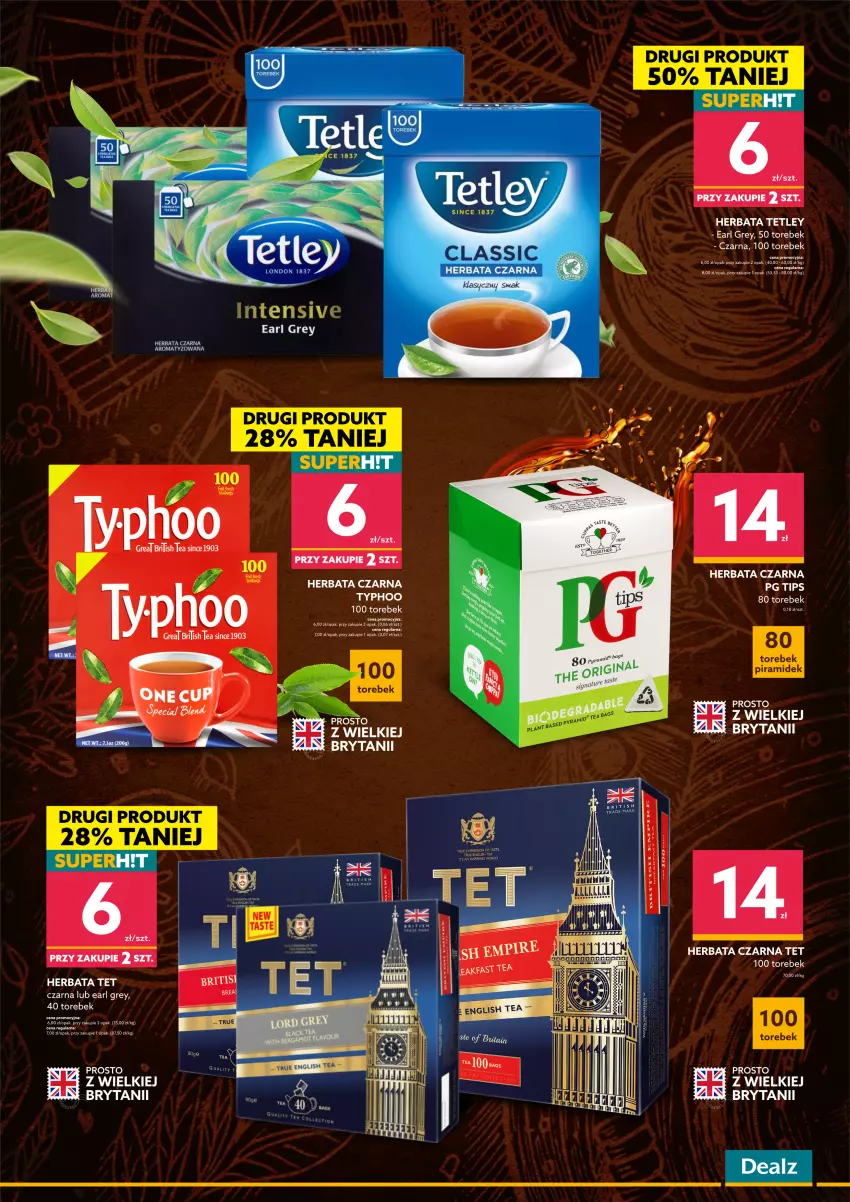 Gazetka promocyjna Dealz - NOWY KATALOG KAW I HERBATJESIENNA ROZGRZEWKA - ważna 26.09 do 08.10.2022 - strona 3 - produkty: Earl Grey, Fa, Herbata, Herbata czarna, Por, Tetley, Top