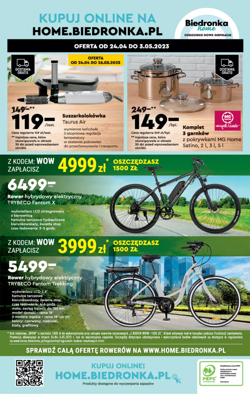 Gazetka promocyjna Biedronka - ważna 27.04 do 03.05.2023 - strona 59 - produkty: Dron, Fa, Gra, Lokówka, Por, Rama, Rower, Sport, Top, Tran