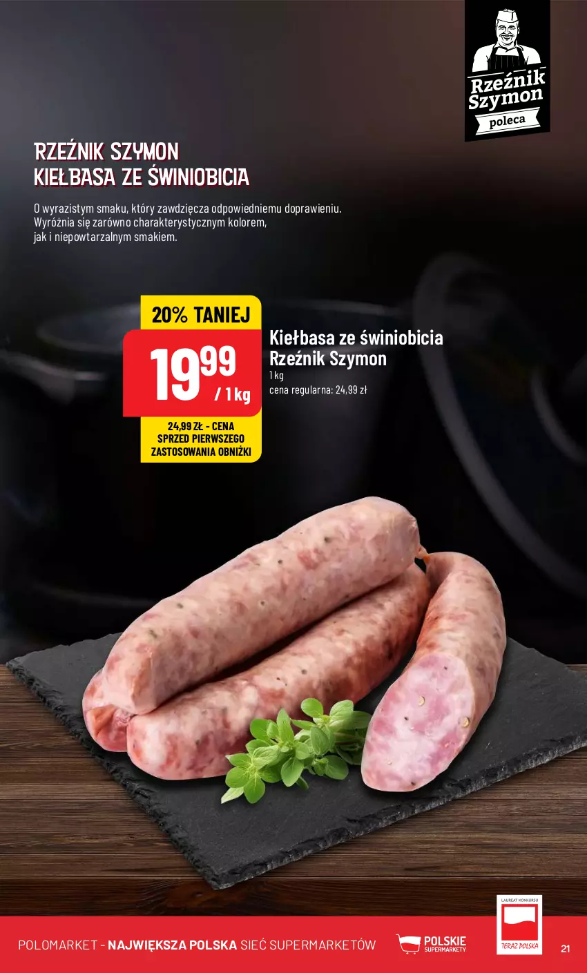 Gazetka promocyjna PoloMarket - Gazetka pomocyjna - ważna 10.04 do 16.04.2024 - strona 21 - produkty: BIC, Kiełbasa