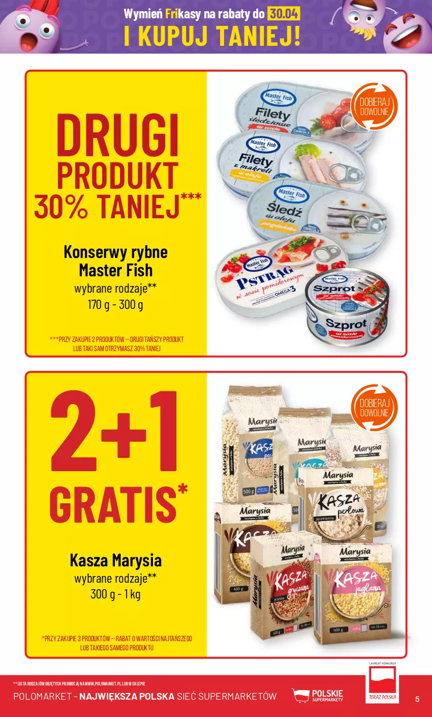 Gazetka promocyjna PoloMarket - Gazetka pomocyjna - ważna 10.04 do 16.04.2024 - strona 5 - produkty: Gra, Kasza, Ser