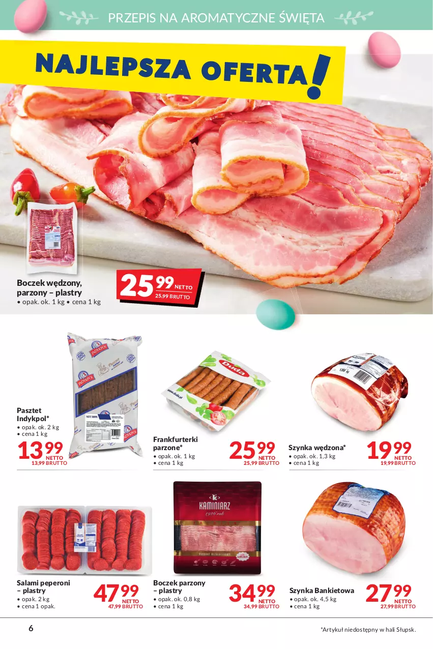 Gazetka promocyjna Makro - [Oferta promocyjna] Artykuły spożywcze i przemysłowe - ważna 05.04 do 18.04.2022 - strona 6 - produkty: Boczek, Frankfurterki, Pasztet, Salami, Szynka