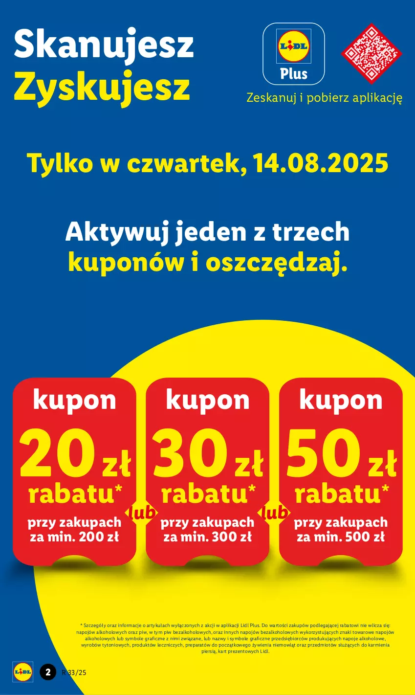 Gazetka promocyjna Lidl - GAZETKA - ważna 13.08 do 16.08.2025 - strona 2 - produkty: Gra, Karmi, Napoje, Znicz