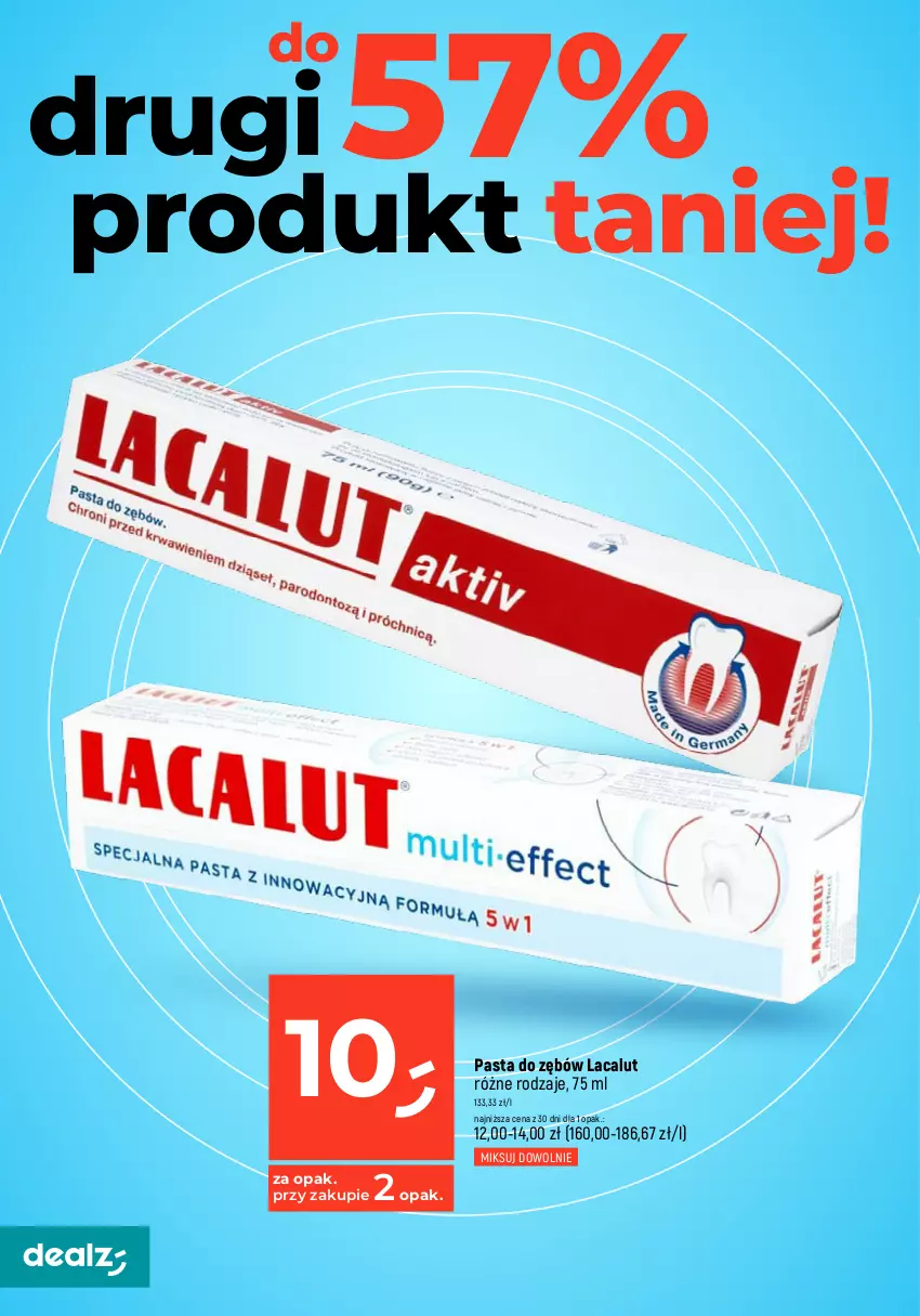 Gazetka promocyjna Dealz - MAKE A DEALZ - ważna 11.04 do 17.04.2024 - strona 6 - produkty: Aquafresh, Colgate, Lacalut, LG, Nić dentystyczna, Pasta do zębów, Płyn do płukania, Płyn do płukania jamy ustnej