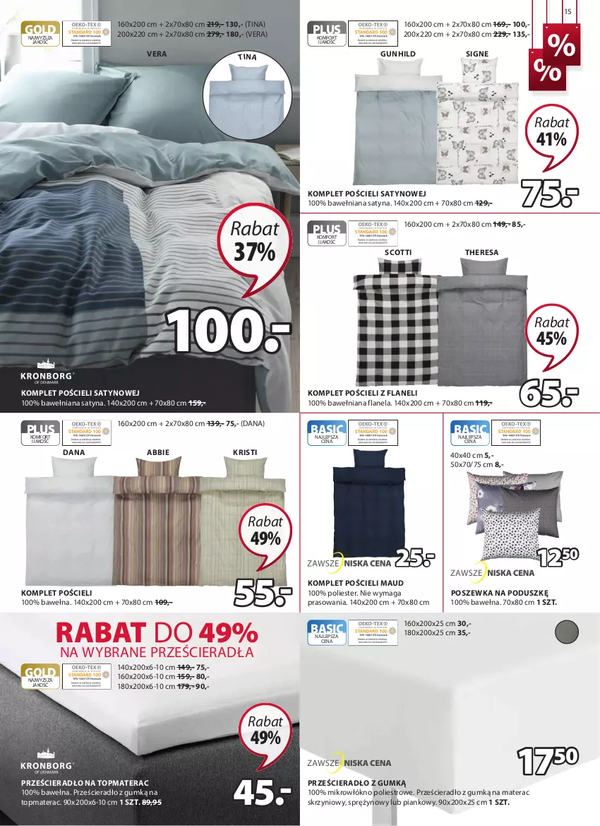 Gazetka promocyjna Jysk - Oferta tygodnia - ważna 29.06 do 12.07.2022 - strona 16 - produkty: Komplet pościeli, Materac, Pościel, Poszewka, Prześcieradło, Tera, Top, Wełna