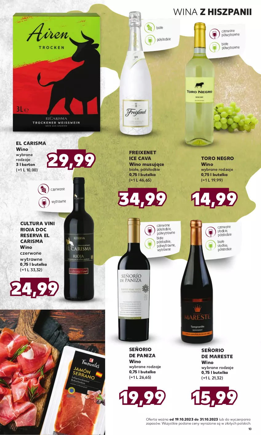 Gazetka promocyjna Kaufland - Barek Kauflandu - ważna 19.10 do 31.10.2023 - strona 10 - produkty: Mus, Rioja, Ser, Wino, Wino czerwone, Wino musujące