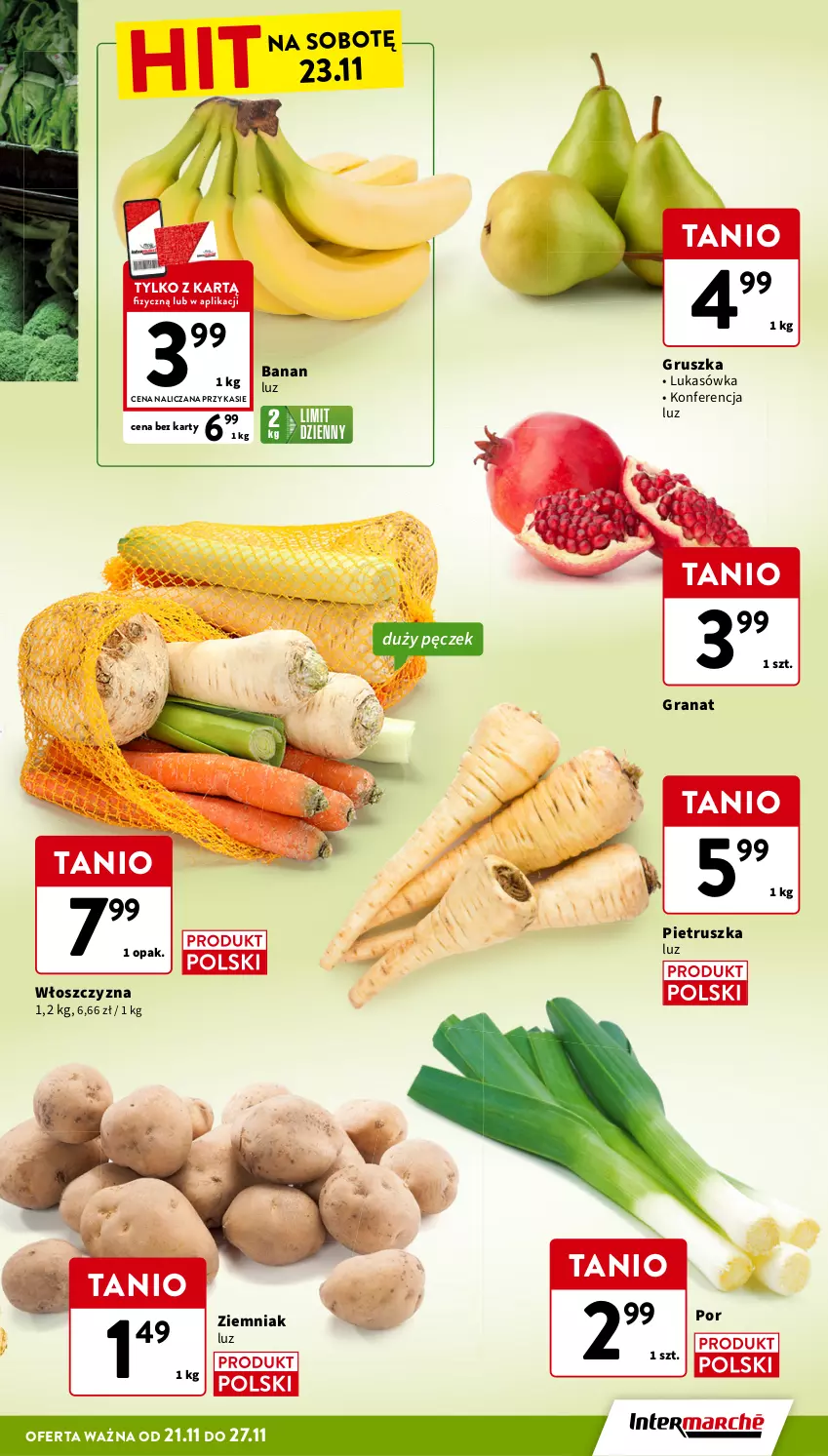 Gazetka promocyjna Intermarche - Gazetka Intermarche - ważna 21.11 do 27.11.2024 - strona 11 - produkty: Gra, Granat, Pietruszka, Por