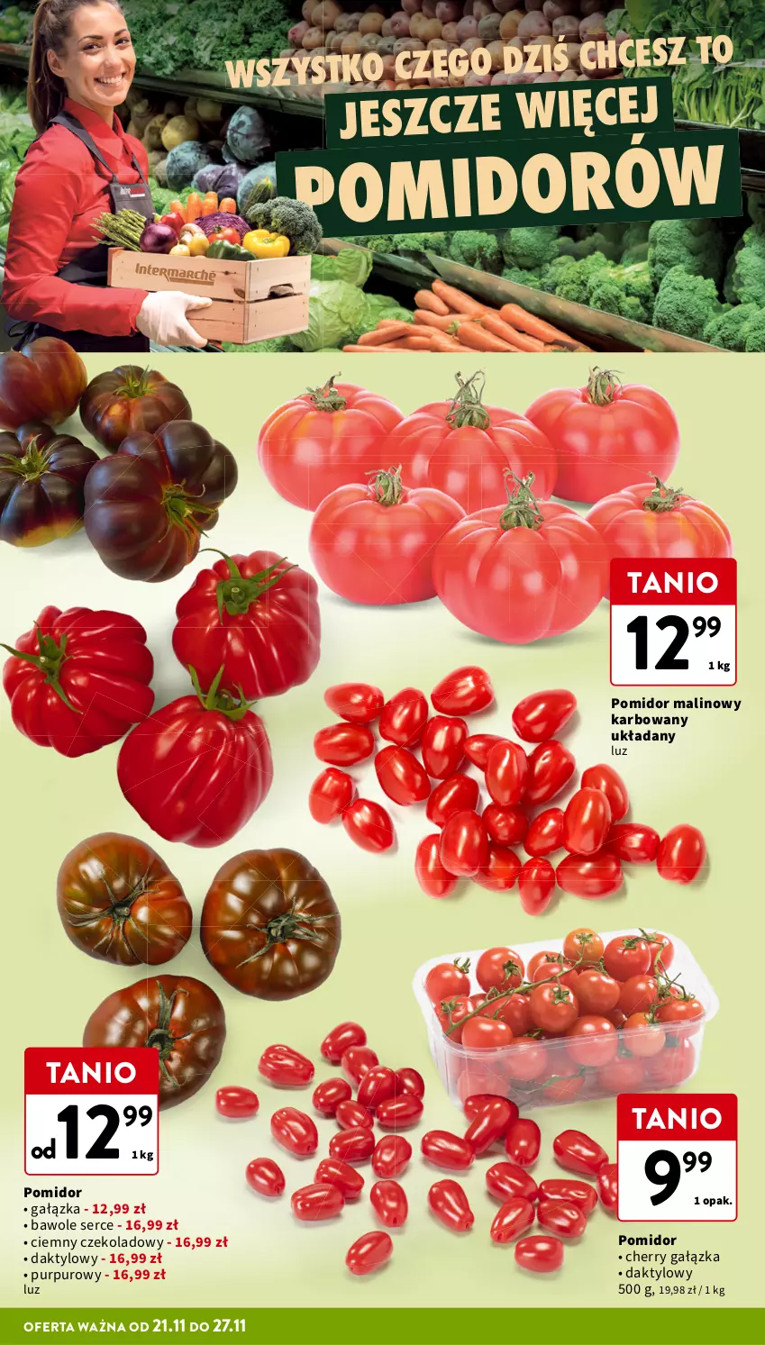 Gazetka promocyjna Intermarche - Gazetka Intermarche - ważna 21.11 do 27.11.2024 - strona 12 - produkty: Pomidor malinowy, Pur, Ser