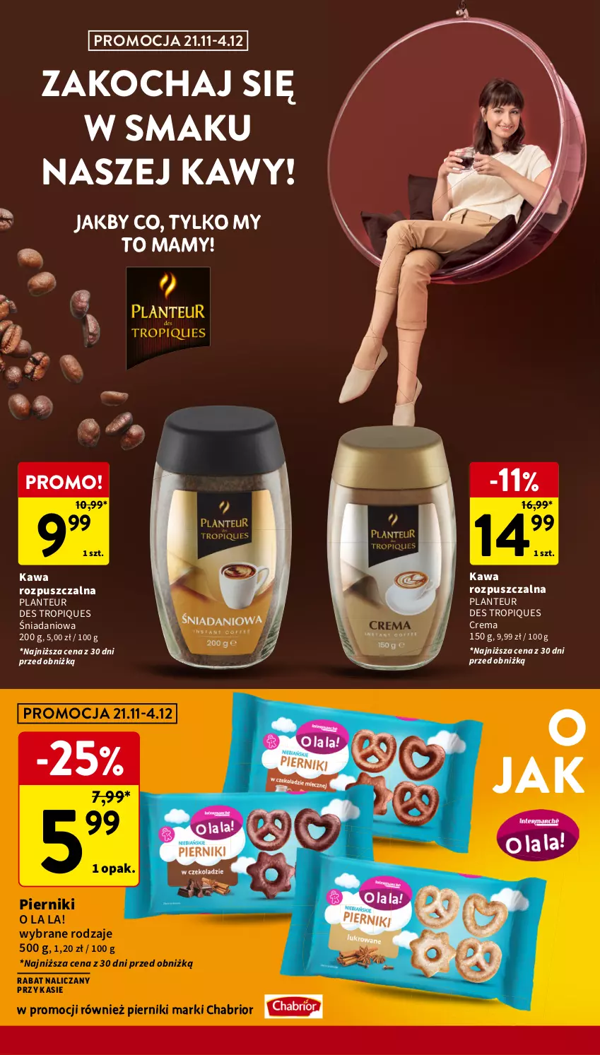 Gazetka promocyjna Intermarche - Gazetka Intermarche - ważna 21.11 do 27.11.2024 - strona 26 - produkty: Chabrior, Danio, Kawa, Kawa rozpuszczalna, Koc, Piernik