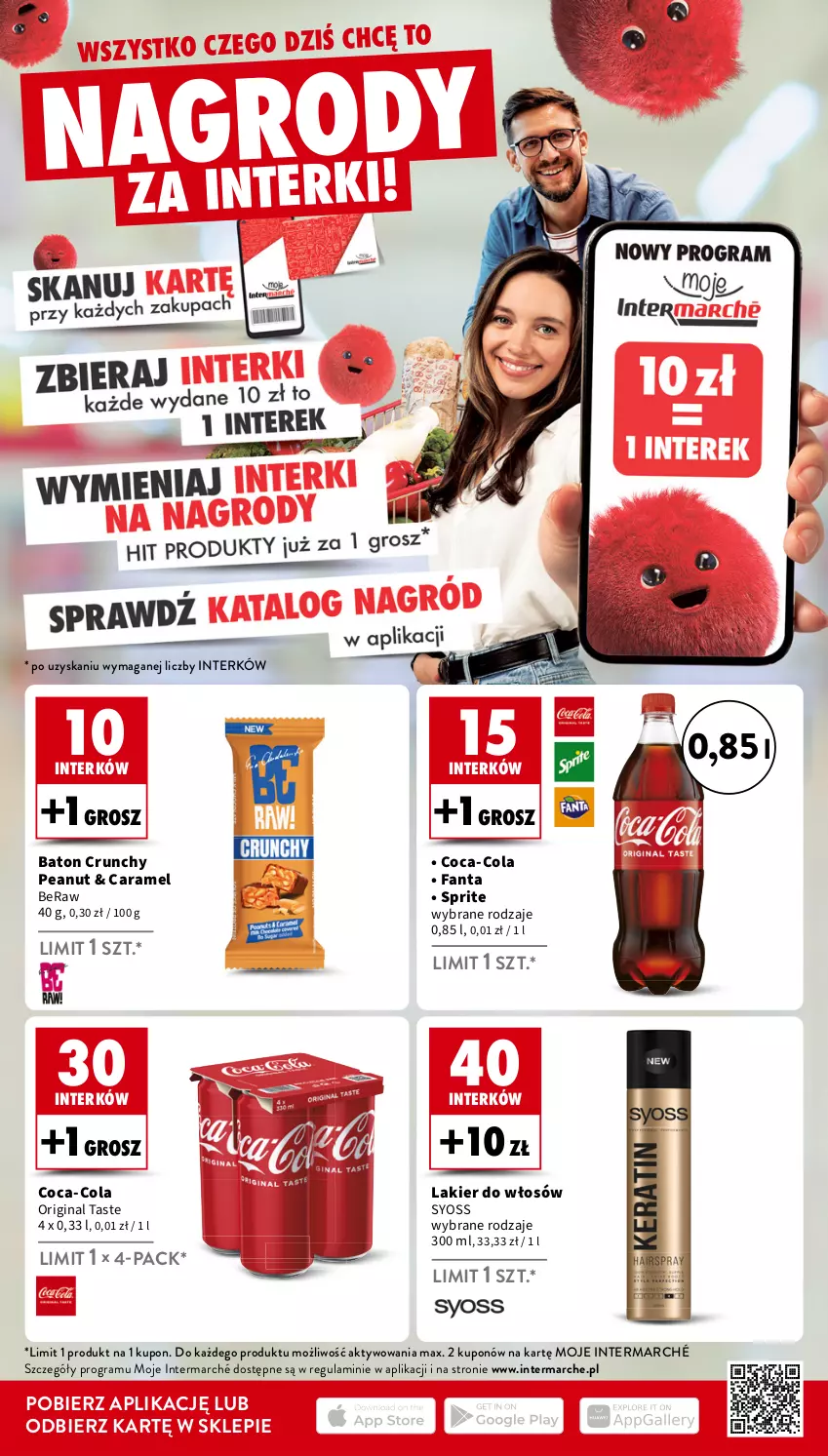 Gazetka promocyjna Intermarche - Gazetka Intermarche - ważna 21.11 do 27.11.2024 - strona 28 - produkty: Baton, Coca-Cola, Fa, Fanta, Gin, Gra, Lakier, Lakier do włosów, Sprite, Syoss