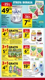 Gazetka promocyjna Intermarche - Gazetka Intermarche - Gazetka - ważna od 27.11 do 27.11.2024 - strona 38 - produkty: HiPP, Banany, Sok, Ser, Ryż, Gra, Body, Jogurt, Truskawki, BoboVita, Królik, Serek, Gruszki, Maliny, Mleczko, Kosmetyki dla dzieci, Brzoskwinie, Dzieci, Deser, Płyn do mycia, Nivea Baby, Nivea, Nektar, Jabłka, Fa