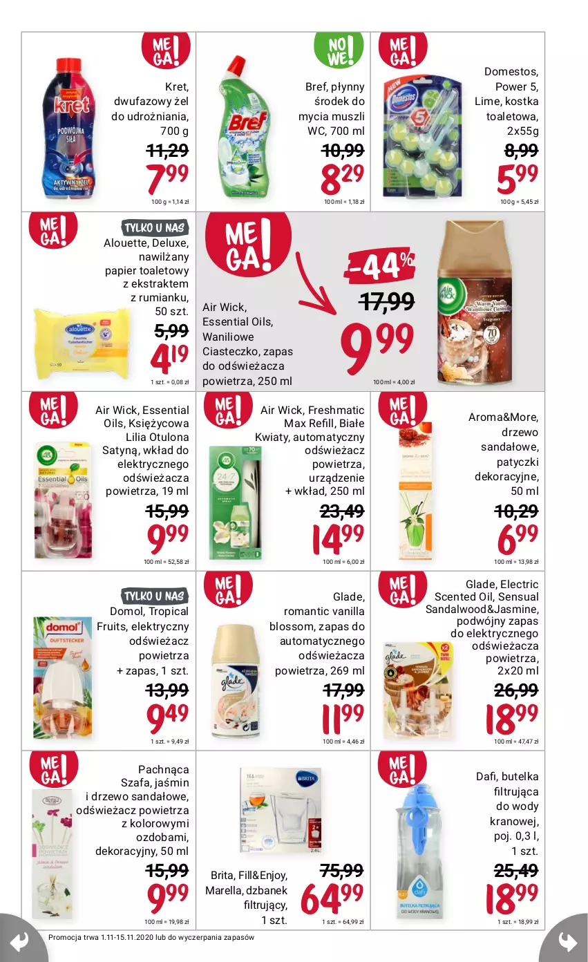 Gazetka promocyjna Rossmann - 1 Listopad - ważna 01.11 do 15.11.2021 - strona 15 - produkty: Alouette, Brit, Brita, Domestos, Dzbanek, Kret, Ozdoba, Rum