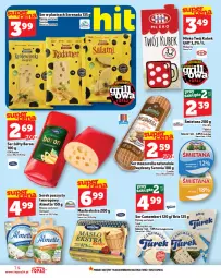 Gazetka promocyjna Topaz - Gazetka - Gazetka - ważna od 30.04 do 30.04.2025 - strona 14 - produkty: Mozzarella, Serek puszysty, Top, Sos, Ser, Pur, Piątnica, Brie, Sałat, Serek, Camembert, Hochland, Kubek, Masło, Almette, Mleko