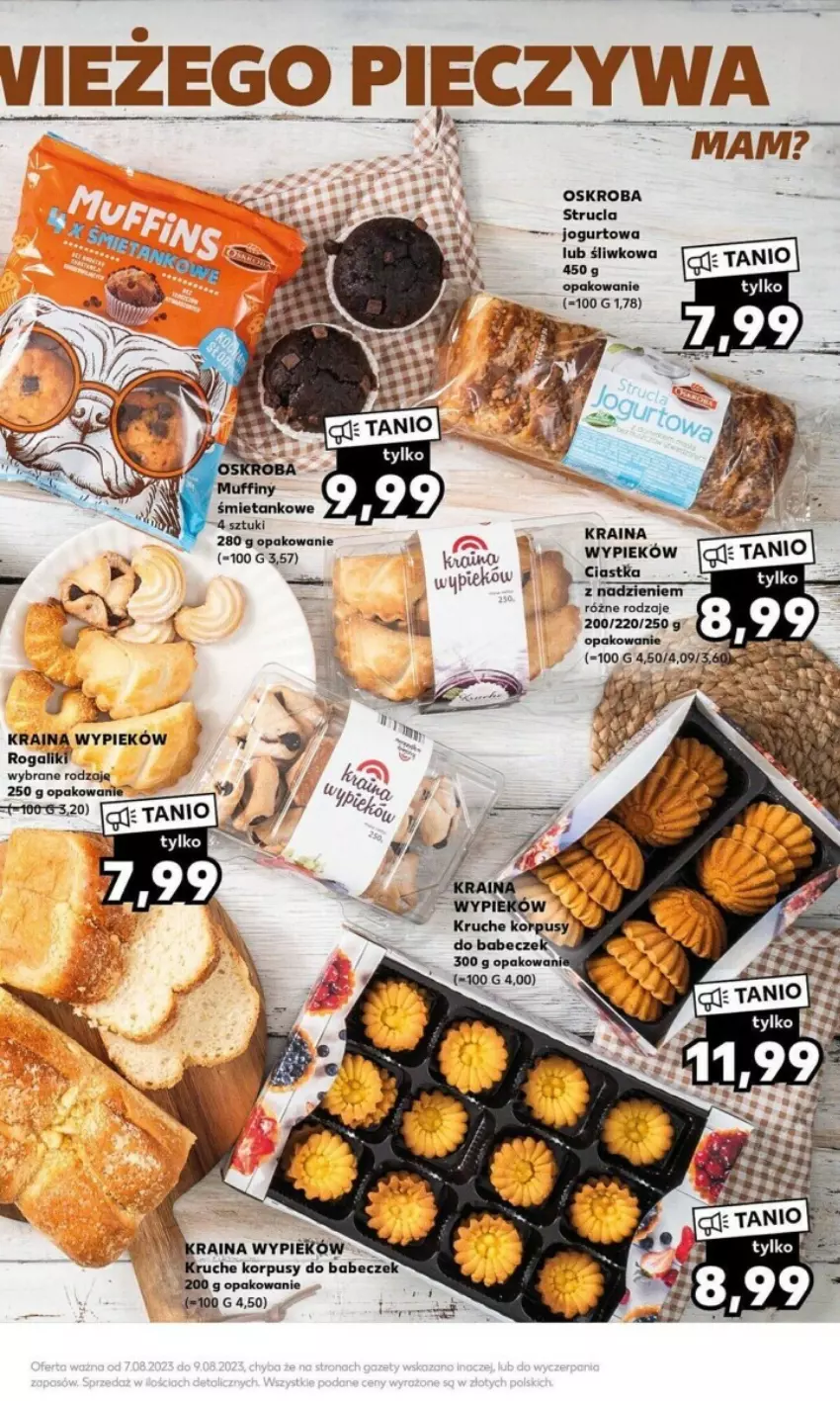 Gazetka promocyjna Kaufland - ważna 07.08 do 09.08.2023 - strona 5 - produkty: Ciastka, Jogurt, Korpusy, Rogal