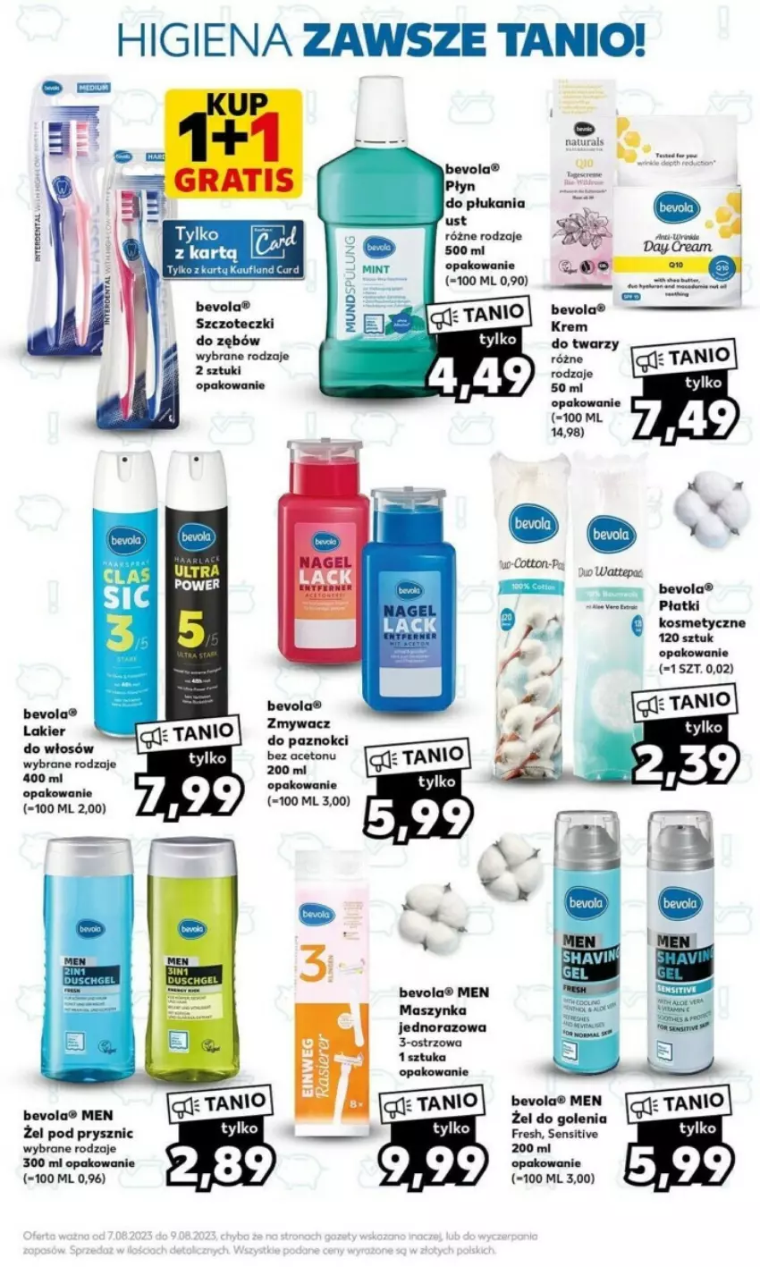 Gazetka promocyjna Kaufland - ważna 07.08 do 09.08.2023 - strona 7 - produkty: Fa, Lakier, Lakier do włosów, Maszynka, Szynka, Zmywacz do paznokci