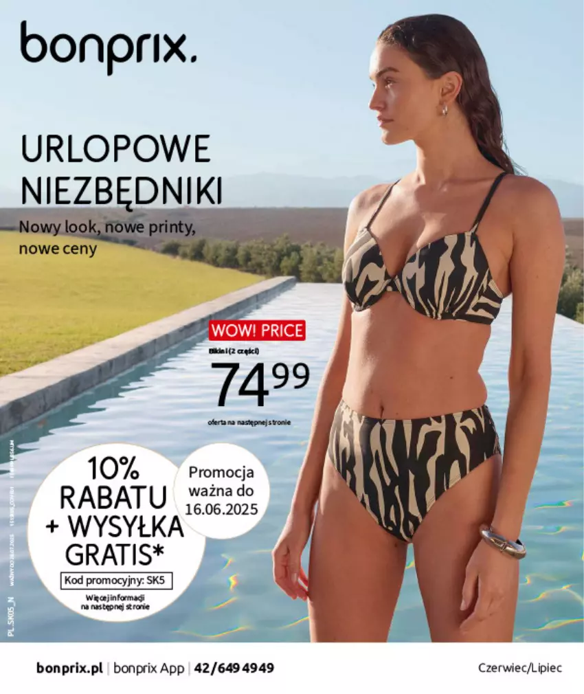 Gazetka promocyjna Bonprix - URLOPOWE NIEZBĘDNIKI - ważna 17.06 do 28.07.2025 - strona 1 - produkty: Gra, Piec