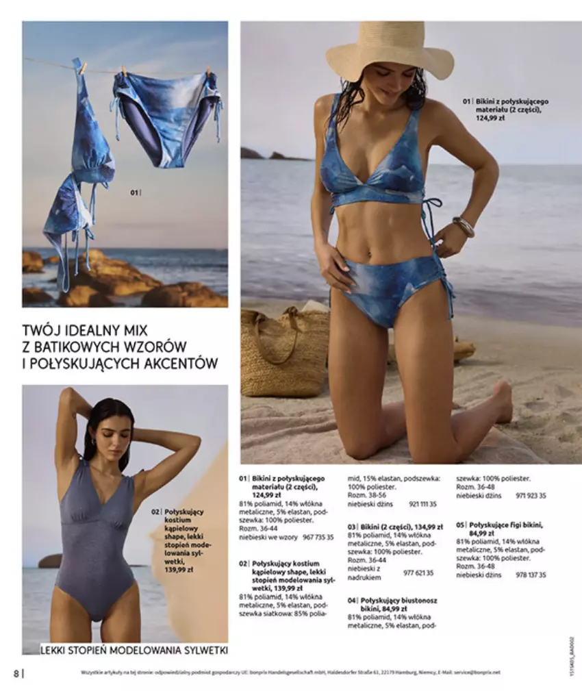 Gazetka promocyjna Bonprix - URLOPOWE NIEZBĘDNIKI - ważna 17.06 do 28.07.2025 - strona 10 - produkty: Bikini, Fa, Figi, Gin, Pliska, Top