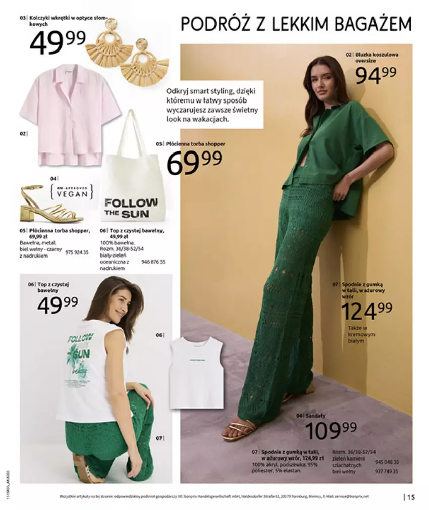 Gazetka promocyjna Bonprix - URLOPOWE NIEZBĘDNIKI - ważna 17.06 do 28.07.2025 - strona 17 - produkty: Fa, HP, Por, Top, Torba, Wkręt