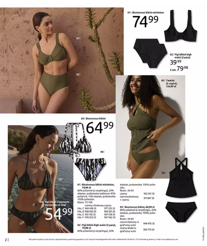 Gazetka promocyjna Bonprix - URLOPOWE NIEZBĘDNIKI - ważna 17.06 do 28.07.2025 - strona 4 - produkty: Bikini, Biustonosz, Fa, Figi, Gra, Gry, LG