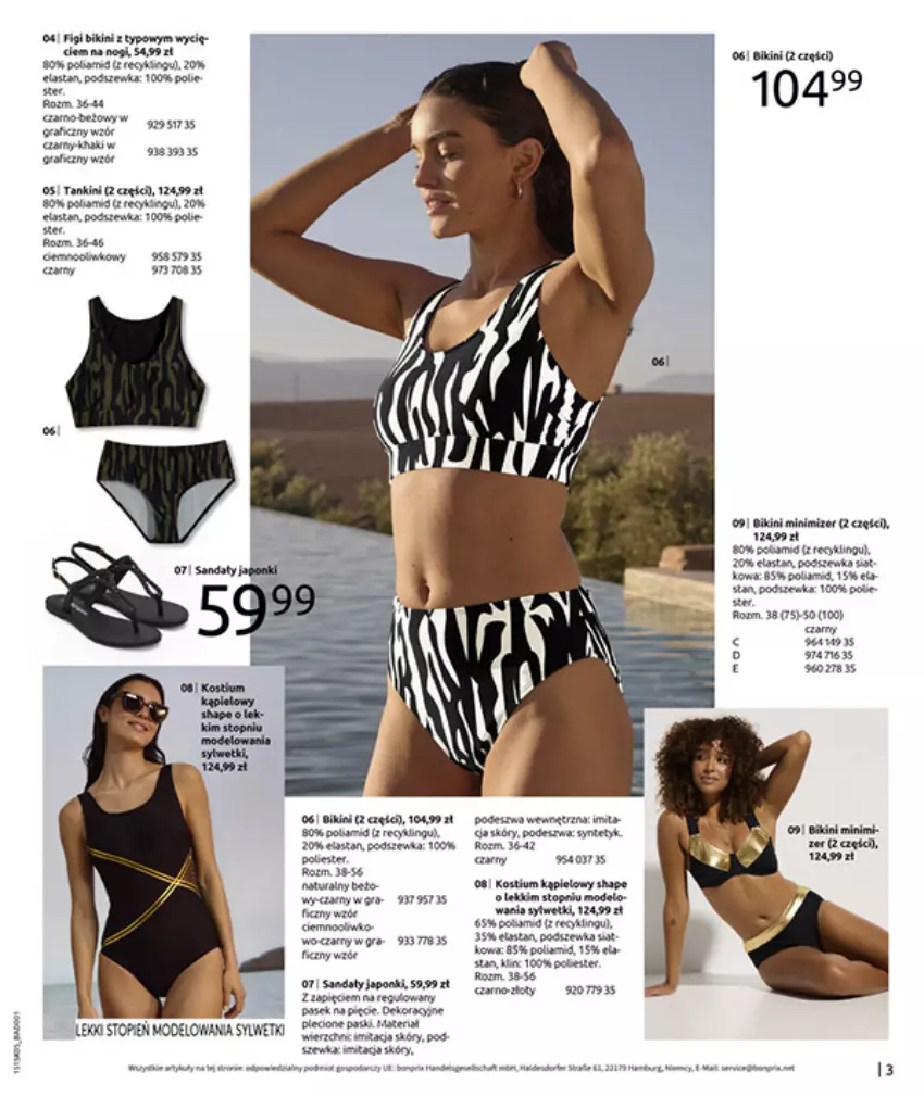 Gazetka promocyjna Bonprix - URLOPOWE NIEZBĘDNIKI - ważna 17.06 do 28.07.2025 - strona 5 - produkty: Bikini, Fa, Figi, Gra, HP, Kostium, Moda, Pasek, Por, Top