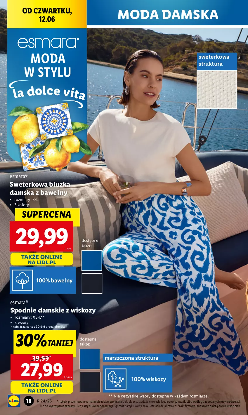 Gazetka promocyjna Lidl - GAZETKA - ważna 09.06 do 14.06.2025 - strona 26 - produkty: Mars, Moda, Spodnie, Sweter