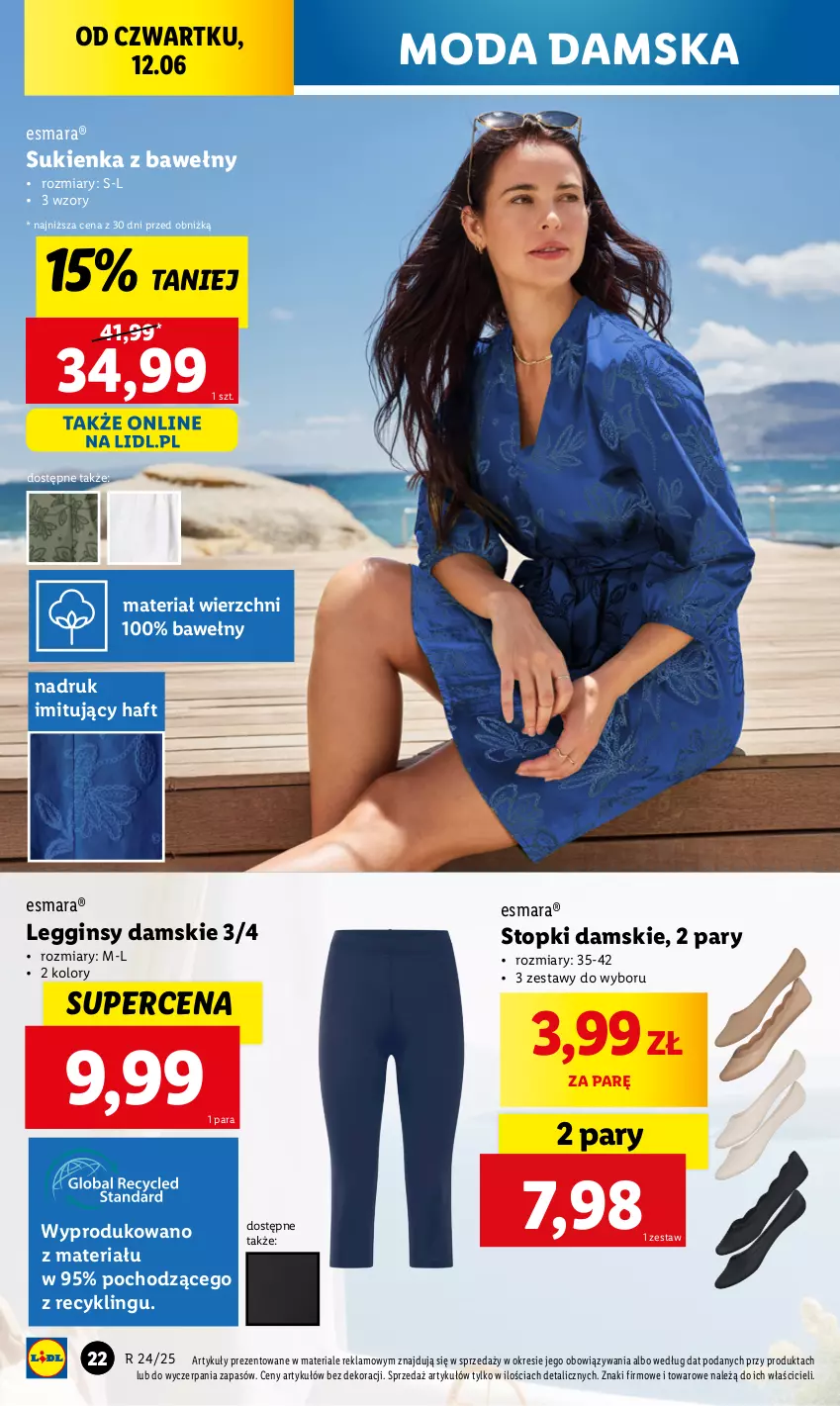 Gazetka promocyjna Lidl - GAZETKA - ważna 09.06 do 14.06.2025 - strona 30 - produkty: Gin, Legginsy, Moda, Sukienka, Top