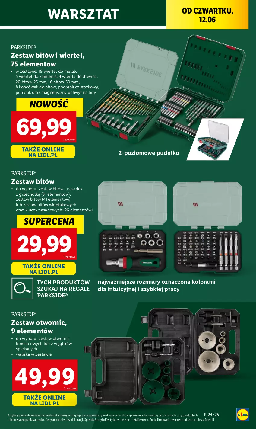 Gazetka promocyjna Lidl - GAZETKA - ważna 09.06 do 14.06.2025 - strona 43 - produkty: Parkside, Pudełko, Walizka, Wkręt