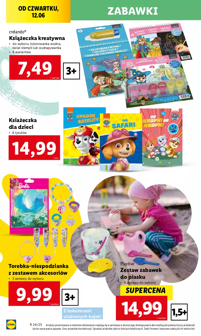 Gazetka promocyjna Lidl - GAZETKA - ważna 09.06 do 14.06.2025 - strona 44 - produkty: Dzieci, Kolorowanka, Tera, Torebka