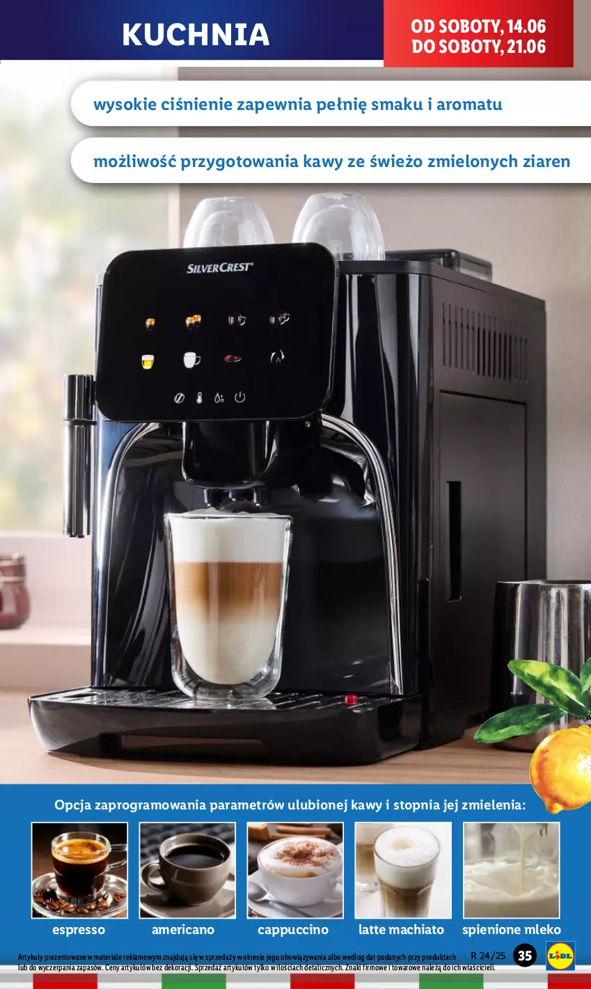 Gazetka promocyjna Lidl - GAZETKA - ważna 09.06 do 14.06.2025 - strona 47 - produkty: Cappuccino, Chia, Gra, Kuchnia, Mleko, Sok, Top